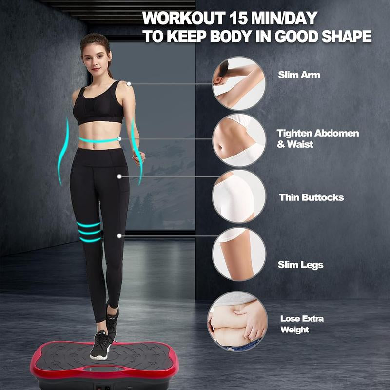 Vibration Plate Exercise Machine,Whole Workout Vibration Platform,Fitness Vibrating Plate Shake Plate,Vibration Plates for . Home Gym Workout Equipment for Women Men.