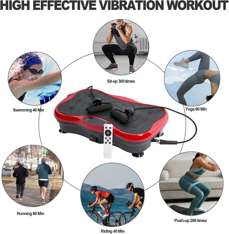 Vibration Plate Exercise Machine,Whole Workout Vibration Platform,Fitness Vibrating Plate Shake Plate,Vibration Plates for . Home Gym Workout Equipment for Women Men.