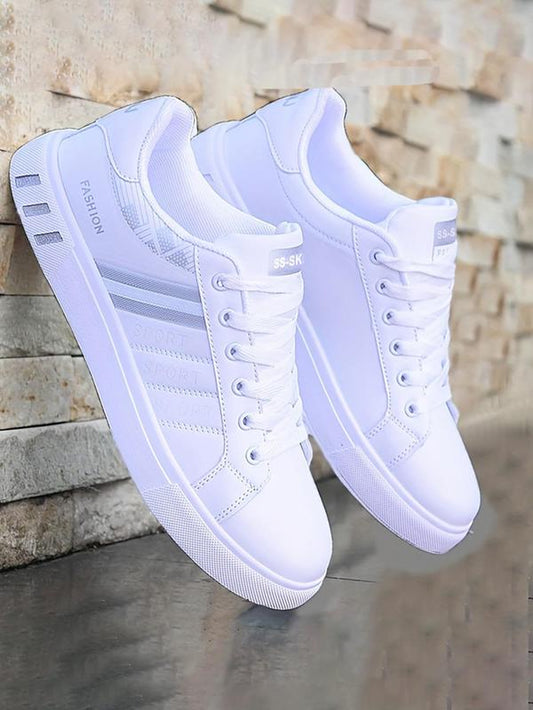 Men'S Fashionable Lace up Low Top Sneakers, Casual Comfortable Breathable Sports Running Casual Sneakers, Male All-Match round Toe Casual Samba Shoes for Daily Wear, Valentine'S Day Gifts