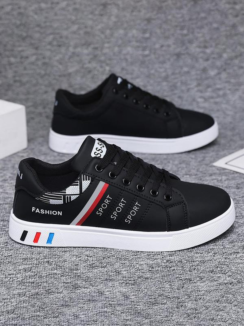 Men'S Fashionable Lace up Low Top Sneakers, Casual Comfortable Breathable Sports Running Casual Sneakers, Male All-Match round Toe Casual Samba Shoes for Daily Wear, Valentine'S Day Gifts