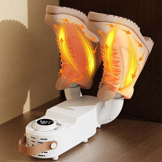 Portable Shoe Dryer，Shoe Dryer Electric Timing Constant Temp Boot Warmer with Folding Rack, 360 Degree Shoes Drying Machine for Sneakers Boots Gloves，Home Appliances for Daily Use
